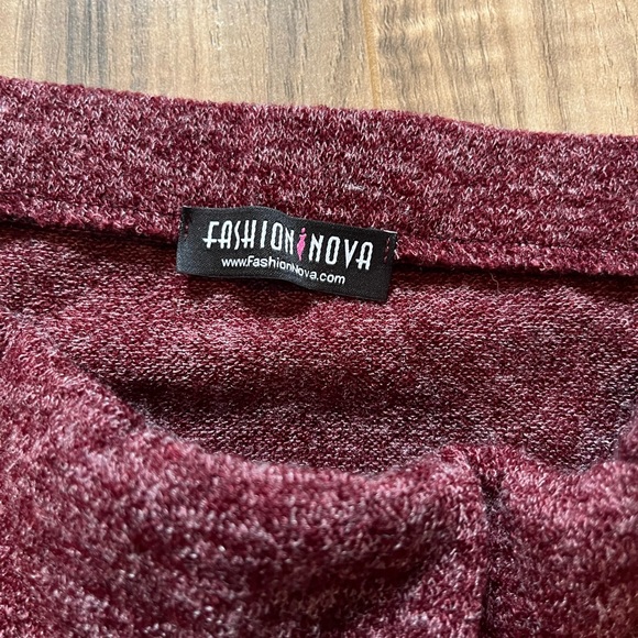 Fashion Nova Burgundy Skirt - Picture 3 of 6